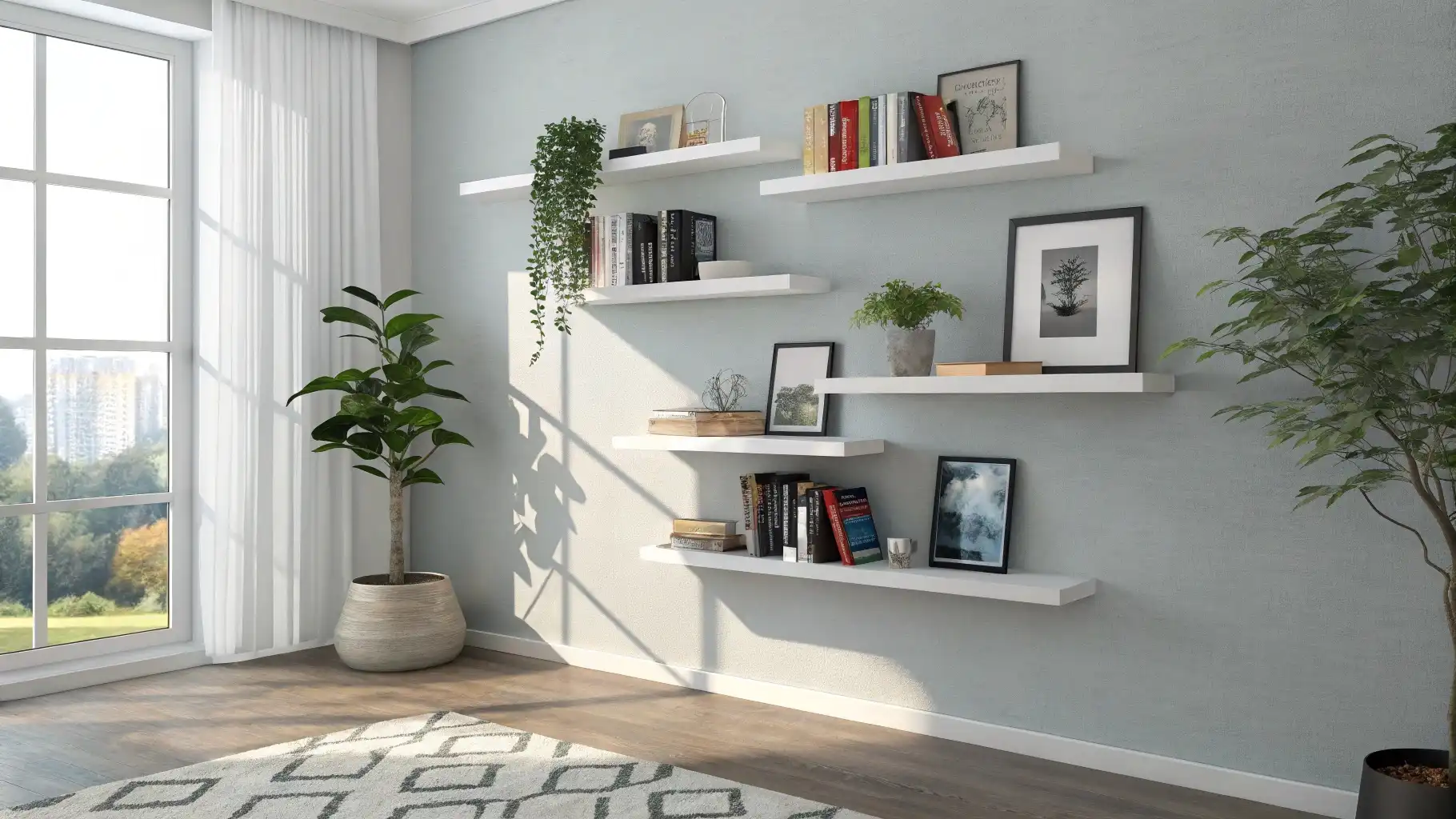 Install Floating Wall Shelves