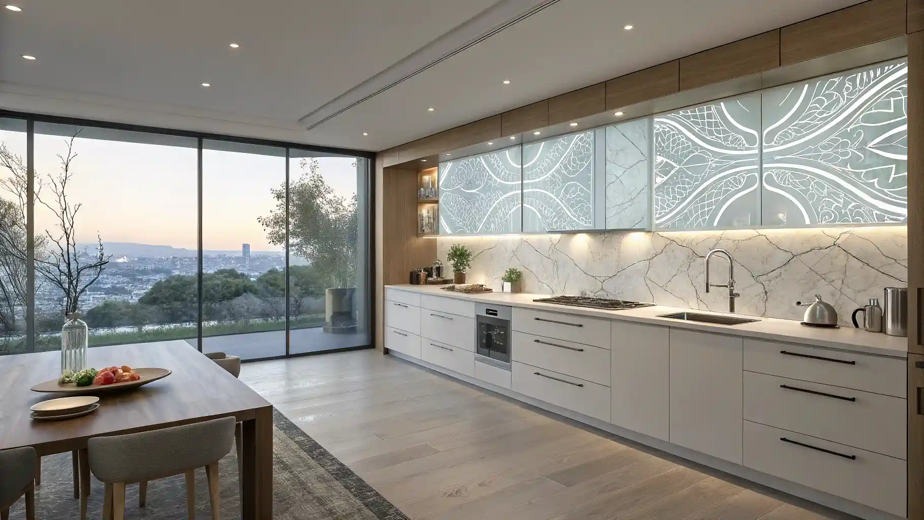 Integrated Decorative Glass Features