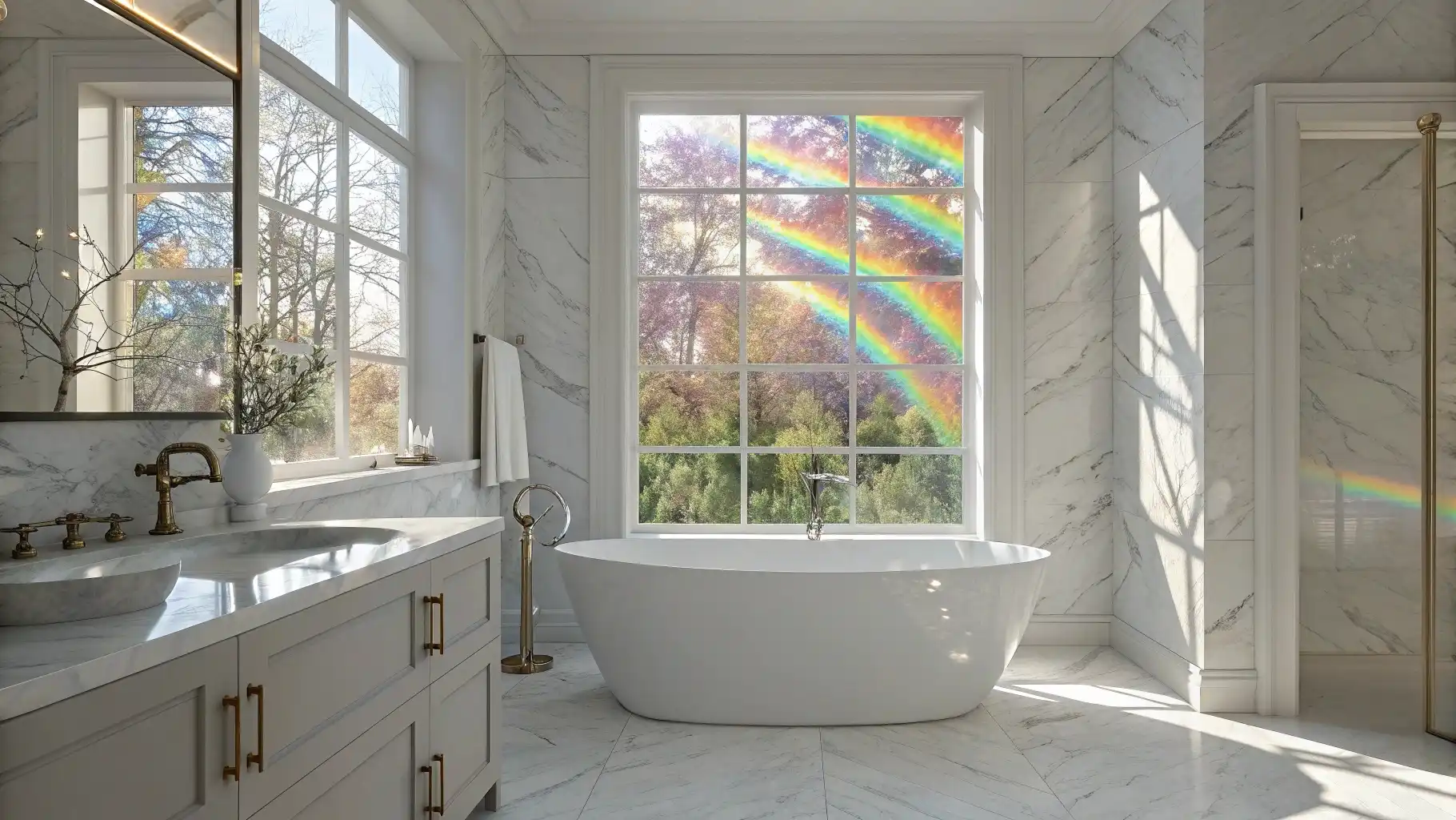 Iridescent Holographic Window Film