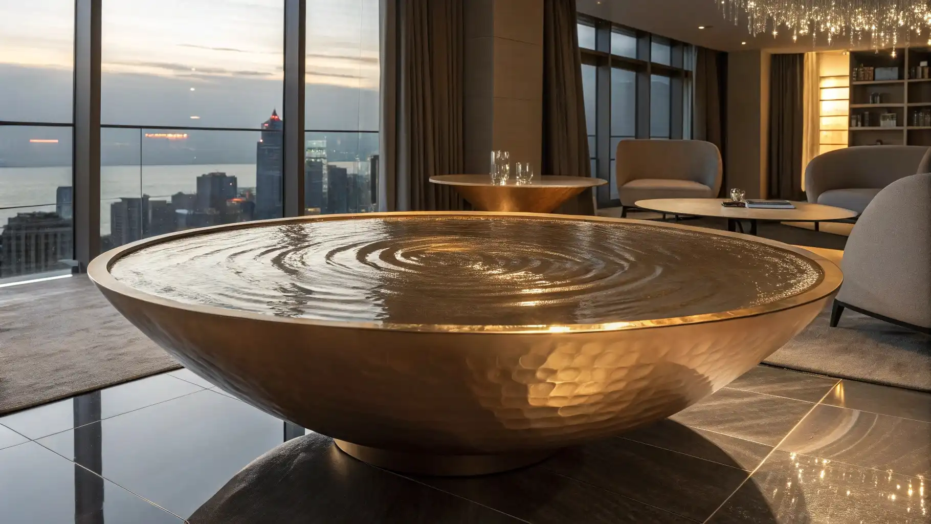 Kinetic Water Feature Table