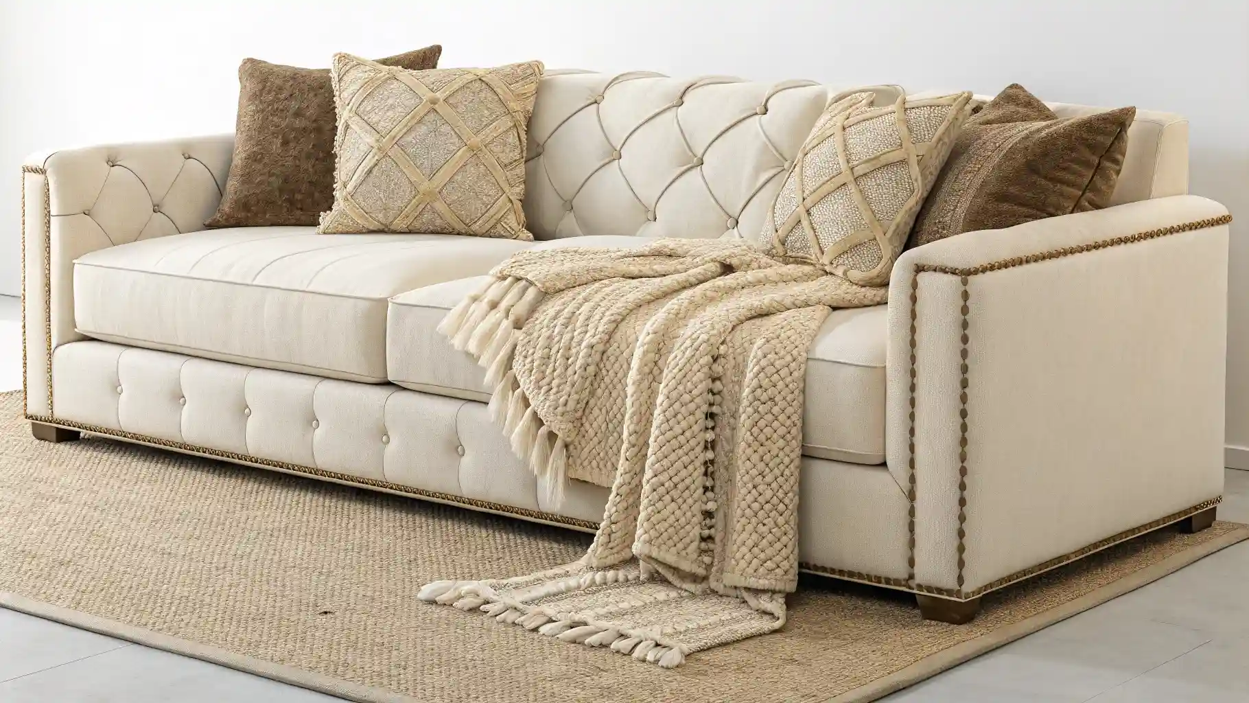 Layer Textured Throw Pillows and Blankets