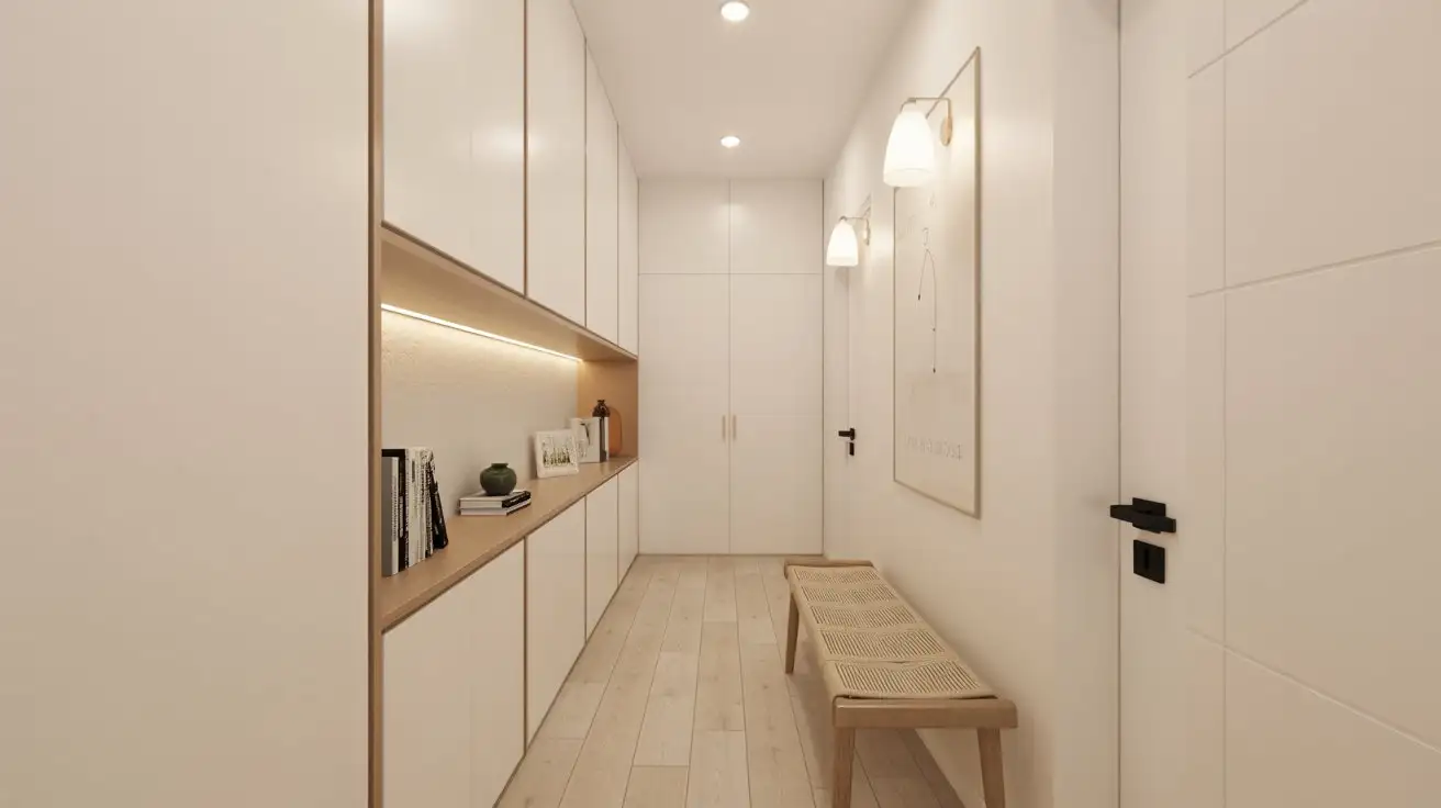 Minimalist Entryway with Built-In Storage
