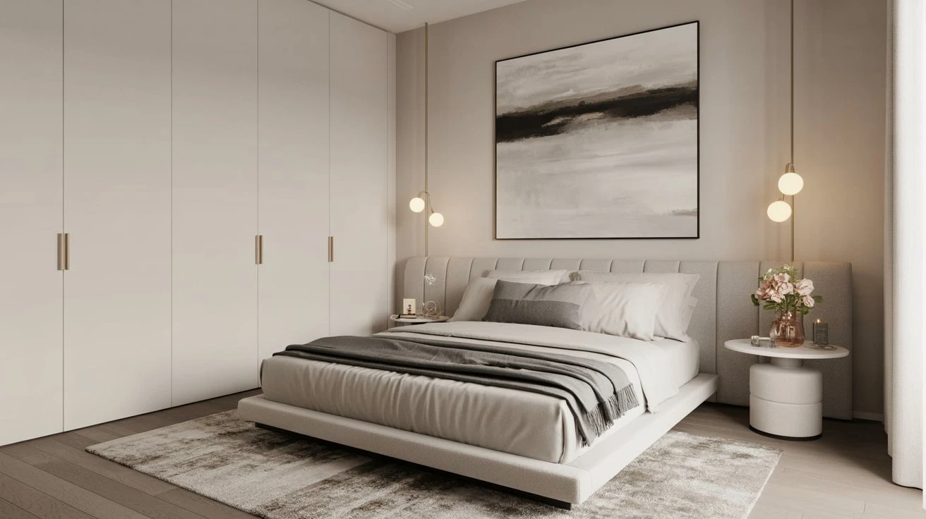 Minimalist Master Bedroom with Serene Accents