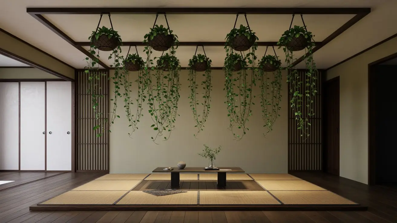 Minimalist Woven Basket Hanging Display