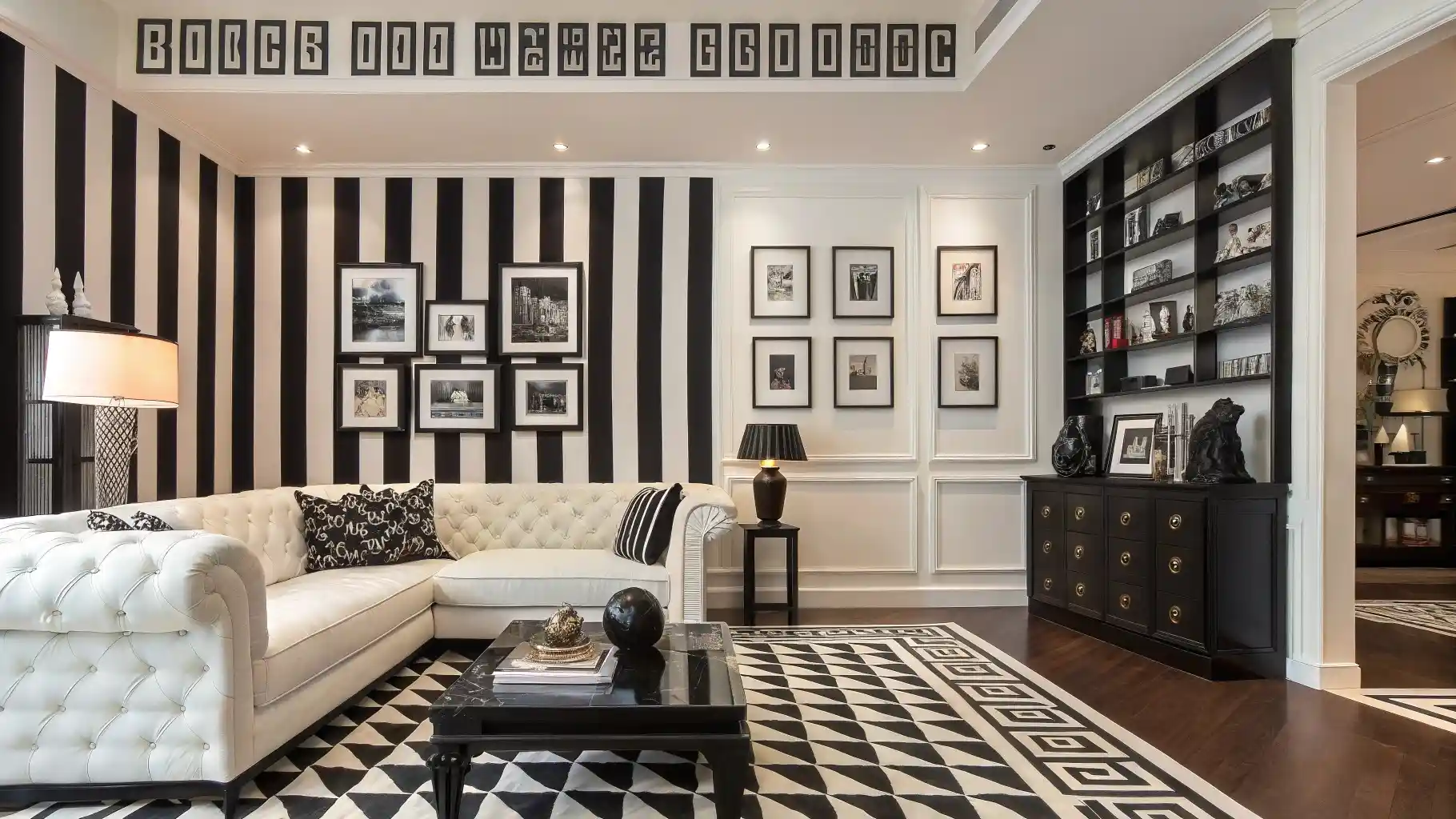 Monochromatic Drama with Graphic Flair