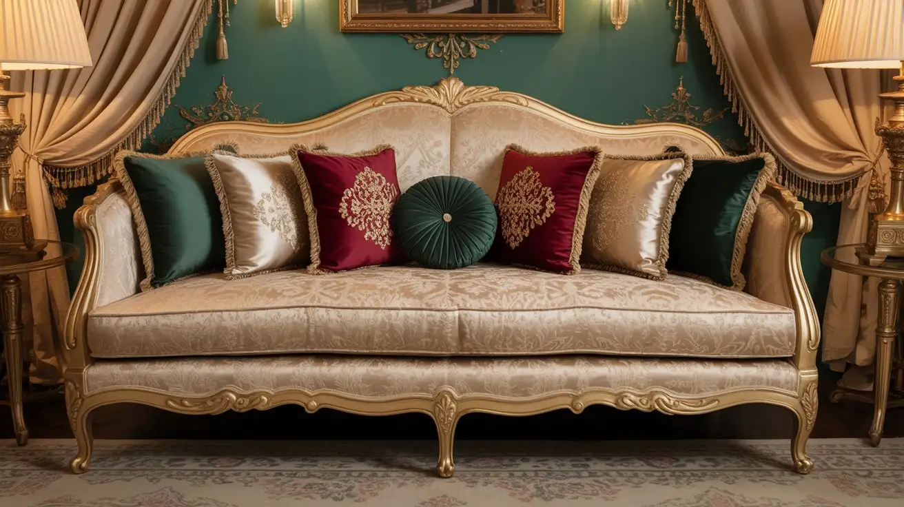 Opulent Elegance Throw Pillow Arrangement