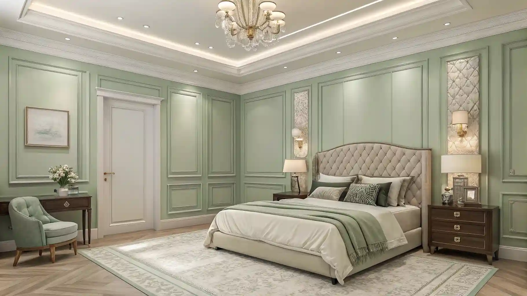 Ornate Tray Ceilings with Integrated Cove Lighting