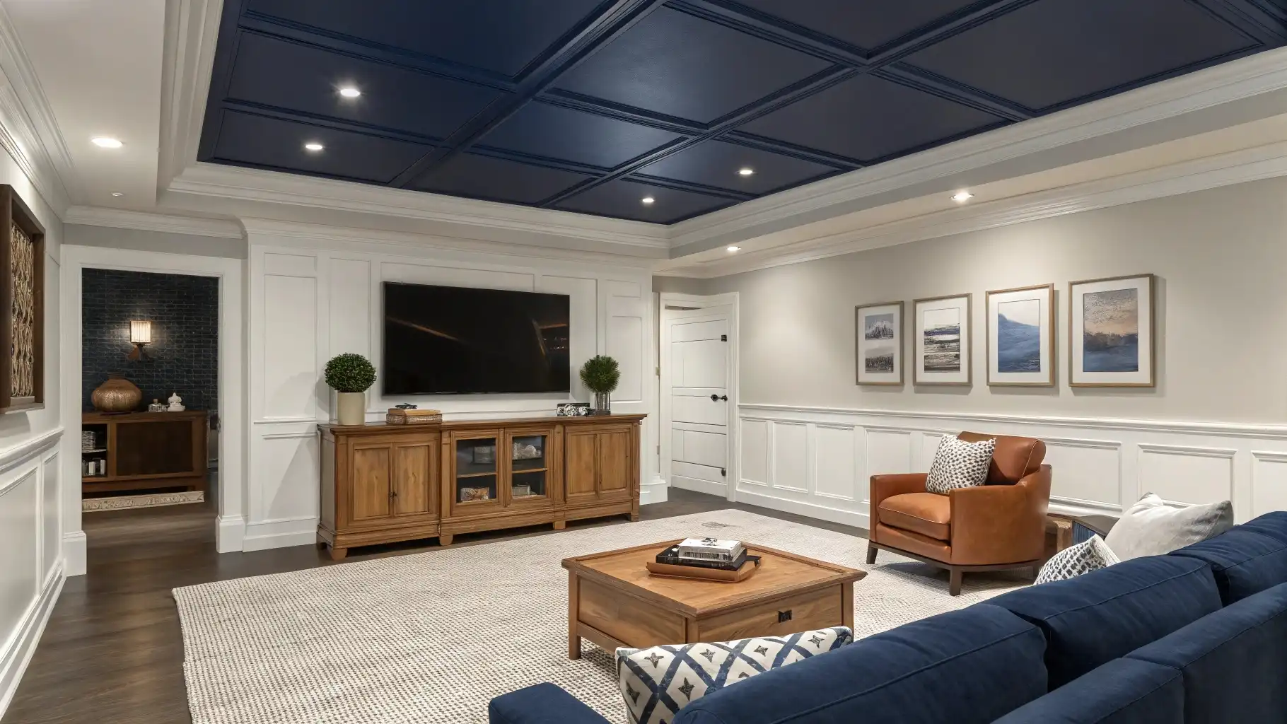 Paint Your Ceiling a Bold Contrasting Color