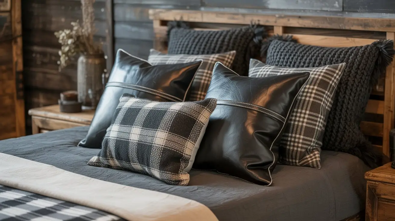 Rustic Charm Throw Pillow Arrangement