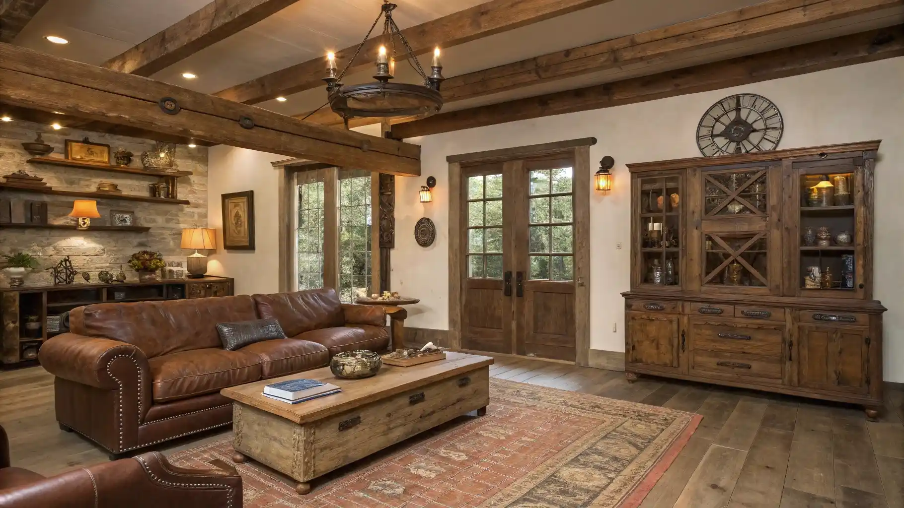 Rustic Charm with Abundant Wood