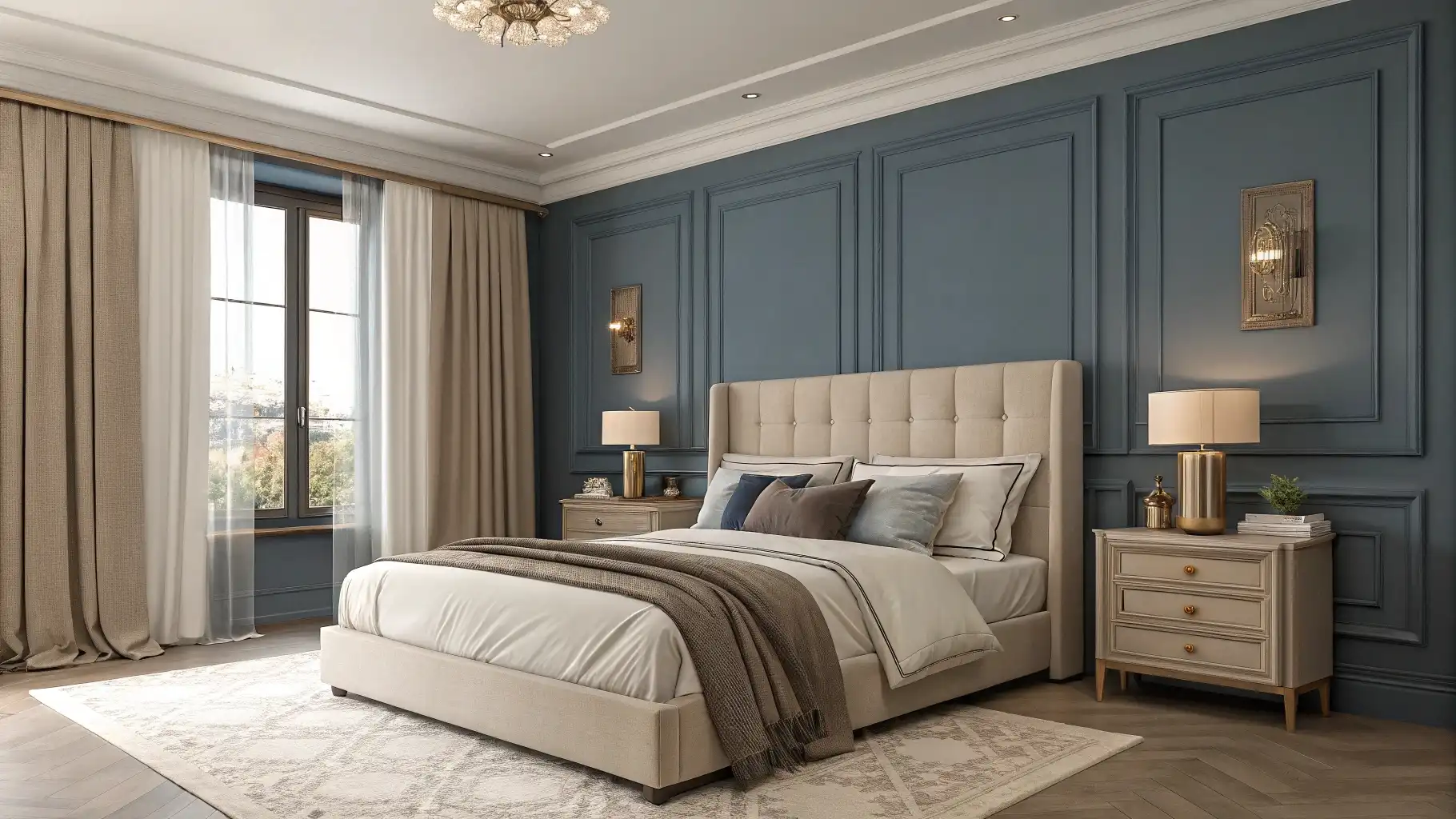 Serene Slate Blue Slumber