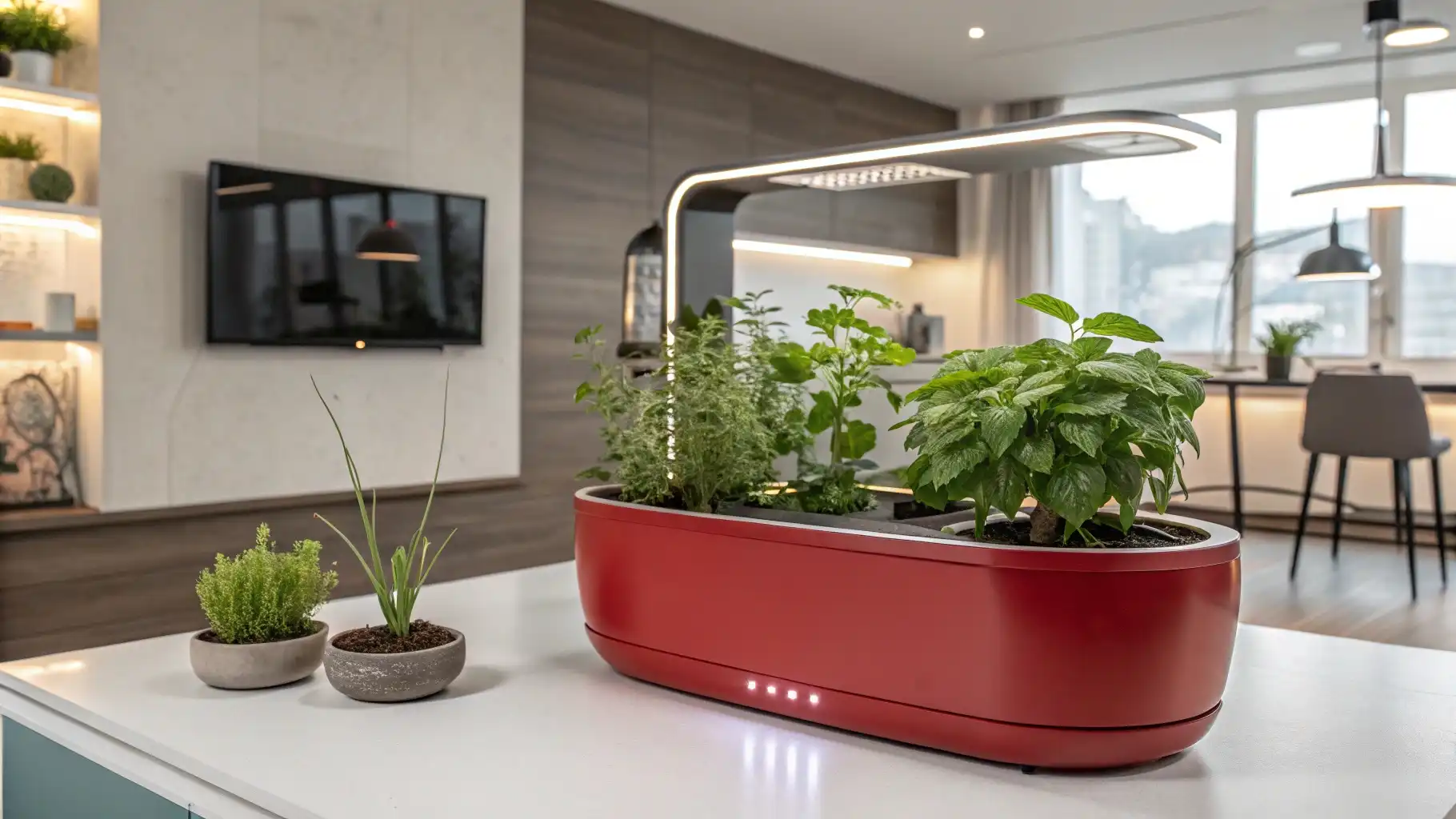 Smart Cherry Red Hydroponic Herb Garden