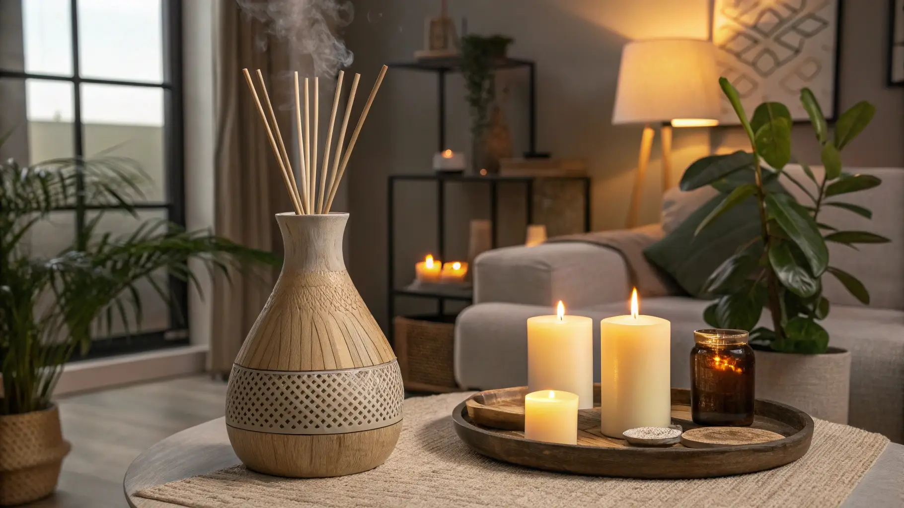Style a Cozy Aromatherapy Centerpiece