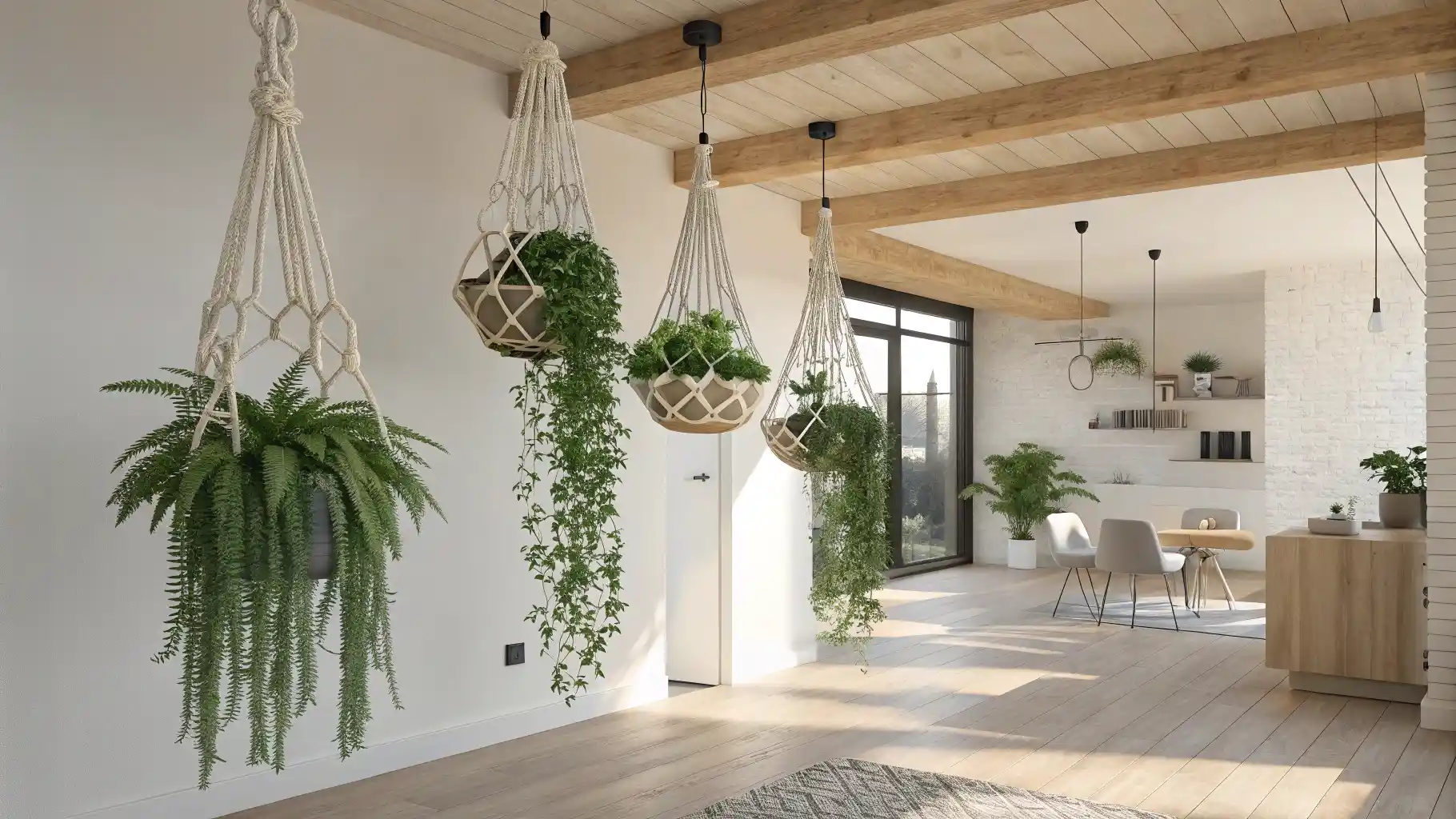 Suspended Botanical Partition
