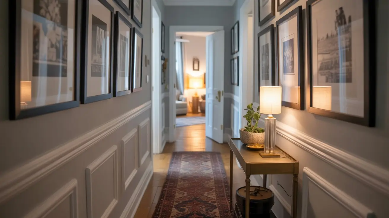 Symmetrical Art Display with Functional Furniture