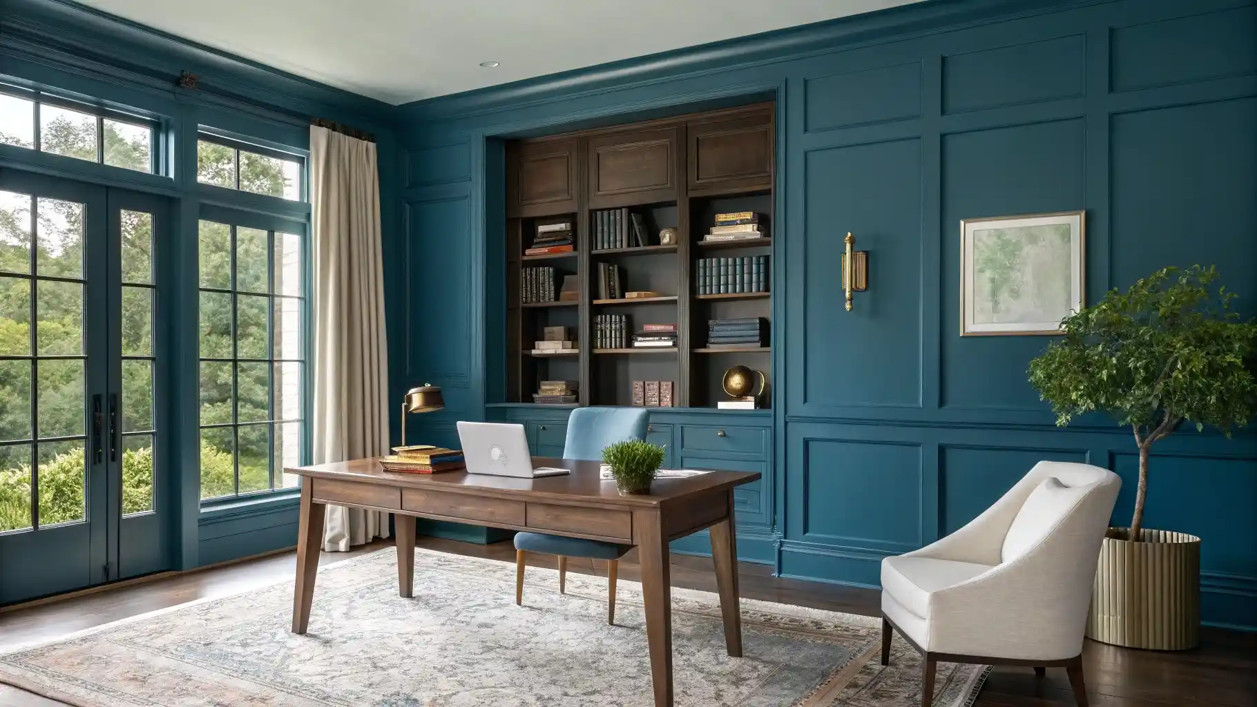 Tranquil Teal Embrace