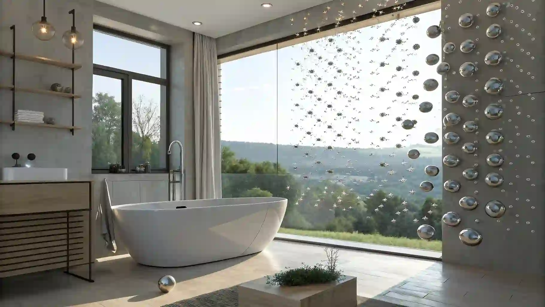 Whimsical Bubble Privacy Decals