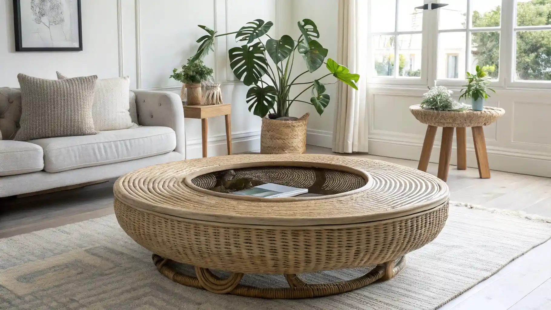 Woven Rattan Ring