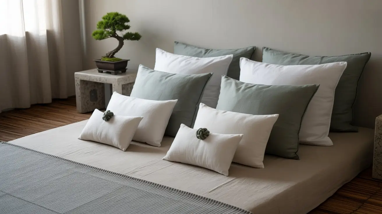 Zen Serenity Throw Pillow Arrangement